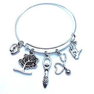 Midwife Bracelet Doula Bangle Charms